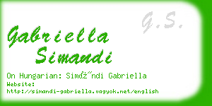 gabriella simandi business card